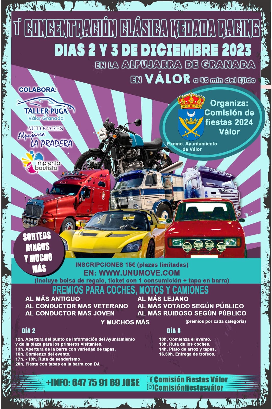 CARTEL-1a-CONCENTRACION-CLASICA-KEDADA-RACING-VALOR-2-Y-3-DIC.-2023-UNUMOVE-1.jpg I CONCENTRACION CLASICA KEDADA RACING - VÁLOR - 2 y 3 DIC' 2023 - Imagen 1